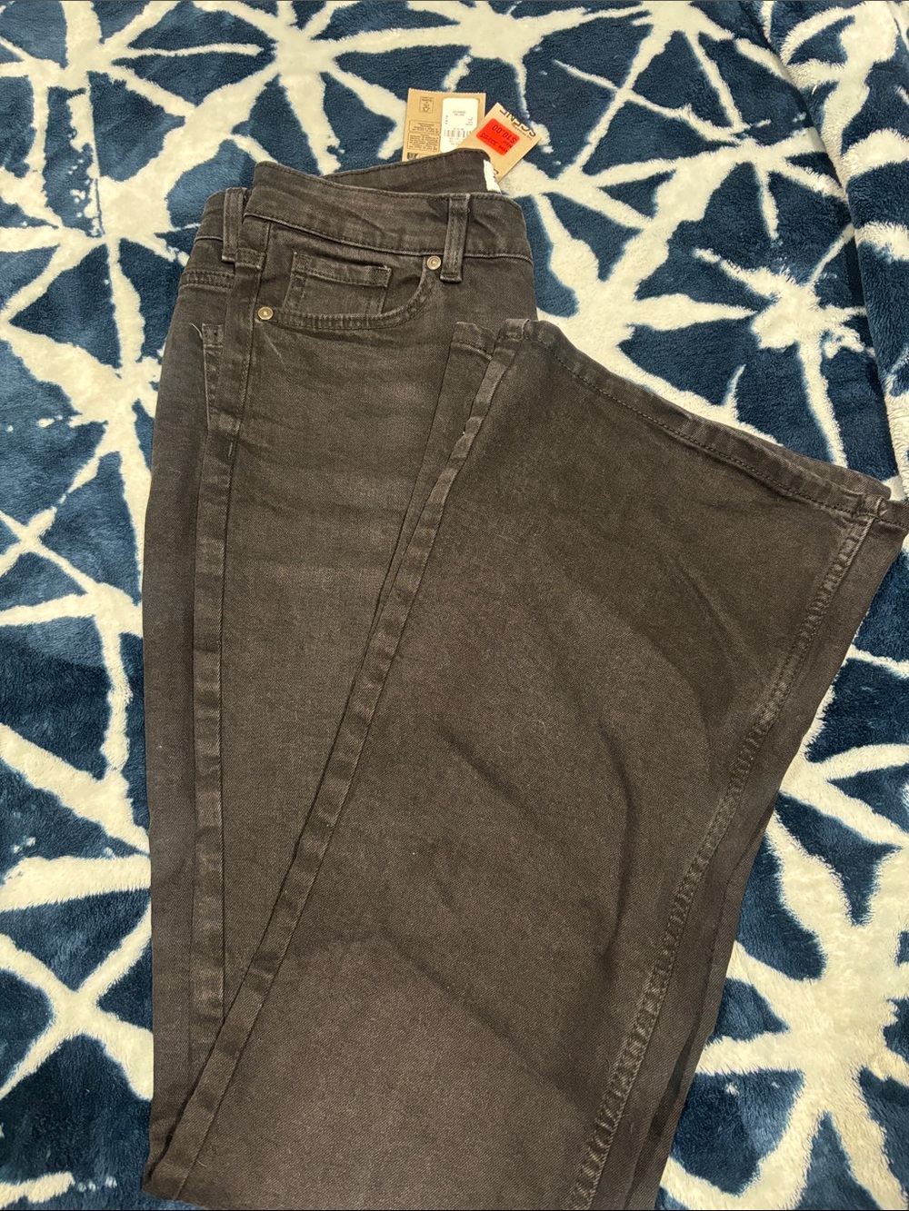 Primark Dark Gray Wide Leg Jeans